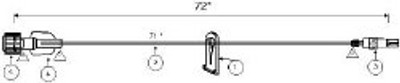 IV Extension Set Mini Bore 72 Inch Tubing Without Filter IV Extension Set Mini Bore 72 Inch Tubing Without Filter