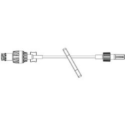 IV Extension Set Baxter Needle-Free Port Micro Bore 7-7/10 Inch Tubing Without Filter Sterile IV Extension Set Baxter Needle-Free Port Micro Bore 7-7/10 Inch Tubing Without Filter Sterile