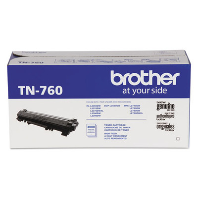 Tn760 High-yield Toner, 3,000 Page-yield, Black Tn760 High-yield Toner, 3,000 Page-yield, Black