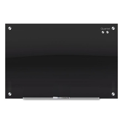 Infinity Black Glass Magnetic Marker Board, 72 X 48