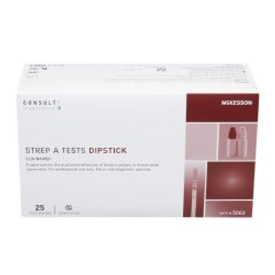 Respiratory Test Kit McKesson Consult Strep A Test 25 Tests CLIA Waived Respiratory Test Kit McKesson Consult Strep A Test 25 Tests CLIA Waived