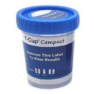 Drugs of Abuse Test Kit T-Cup® Compact AMP, BUP, BZO, COC, mAMP/MET, MTD, OPI300 (MOP), OXY, THC 25 Tests CLIA Waived Drugs of Abuse Test Kit T-Cup® Compact AMP, BUP, BZO, COC, mAMP/MET, MTD, OPI300 (MOP), OXY, THC 25 Tests CLIA Waived