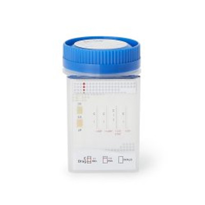 Drugs of Abuse Test Kit iCup® A.D. AMP, COC, mAMP/MET, OPI, THC (OX, pH, SG) 25 Tests CLIA Non-Waived