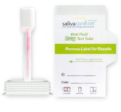 Drugs of Abuse Test Kit Salivaconfirm® Premium AMP50, COC20, mAMP/MET50, OPI40, THC12 25 Tests For Employment / Insurance Use