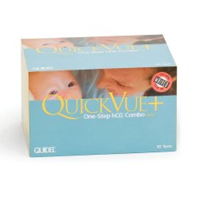 Reproductive Health Test Kit QuickVue+® One-Step hCG Combo hCG Pregnancy Test 90 Tests CLIA Waived Sample Dependent