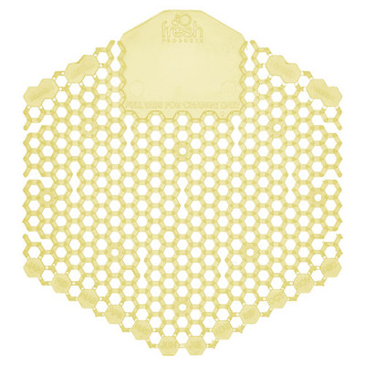 Wave 3d Urinal Deodorizer Screen, Citrus Scent, Yellow, 10/box