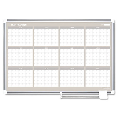 12 Month Year Planner, 36x24, Aluminum Frame 12 Month Year Planner, 36x24, Aluminum Frame