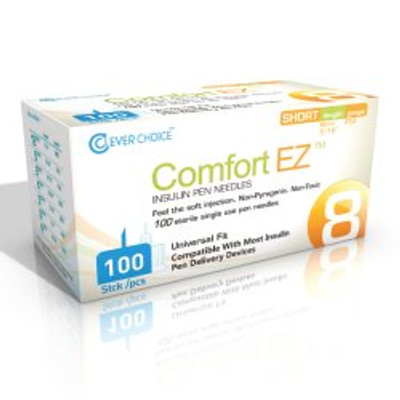 Standard Insulin Pen Needle Comfort EZ 31 Gauge 8 mm Length NonSafety Standard Insulin Pen Needle Comfort EZ 31 Gauge 8 mm Length NonSafety