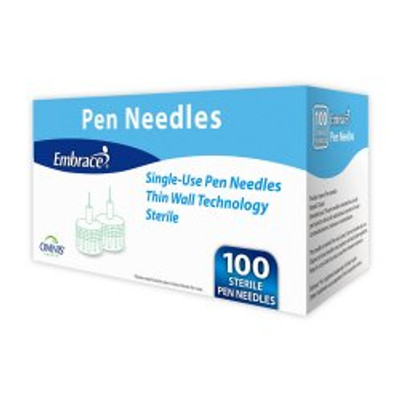 Safety Insulin Pen Needle Embrace® 31 Gauge 5 mm Length Manual Safety