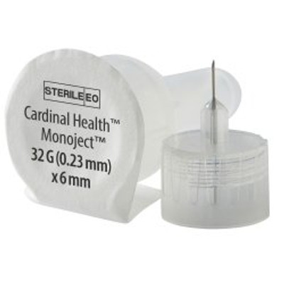 Standard Insulin Pen Needle Monoject 32 Gauge 6 mm Length NonSafety Standard Insulin Pen Needle Monoject 32 Gauge 6 mm Length NonSafety