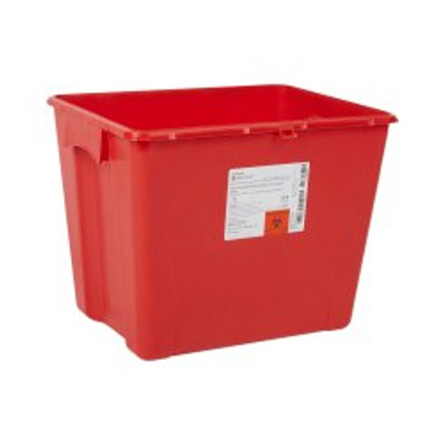 Sharps Container McKesson Prevent® Red Base 13-1/2 H X 17-3/10 W X 13 L Inch Vertical Entry 8 Gallon Sharps Container McKesson Prevent® Red Base 13-1/2 H X 17-3/10 W X 13 L Inch Vertical Entry 8 Gallon