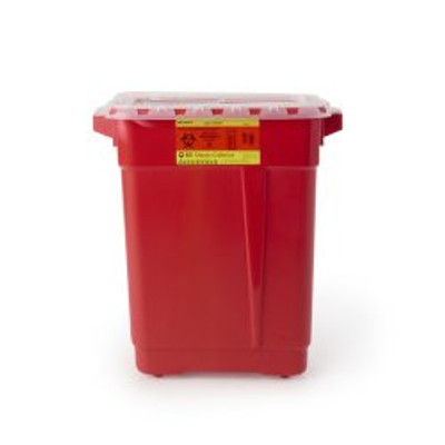 Sharps Container BD Red Base 18-1/2 X 17-3/4 X 11-3/4 Inch Vertical Entry 9 Gallon Sharps Container BD Red Base 18-1/2 X 17-3/4 X 11-3/4 Inch Vertical Entry 9 Gallon