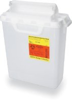 Sharps Container BD Pearl Base 12-1/2 H X 10-4/5 W X 6 D Inch Horizontal Entry 2 Gallon Sharps Container BD Pearl Base 12-1/2 H X 10-4/5 W X 6 D Inch Horizontal Entry 2 Gallon