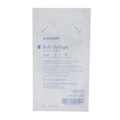 Ear / Ulcer Bulb Syringe McKesson Blister Pack Sterile Disposable 2 oz. Ear / Ulcer Bulb Syringe McKesson Blister Pack Sterile Disposable 2 oz.