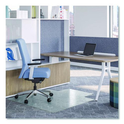 Oceanmat Carpet Chair Mat, 45 X 53, Lipped, Clear