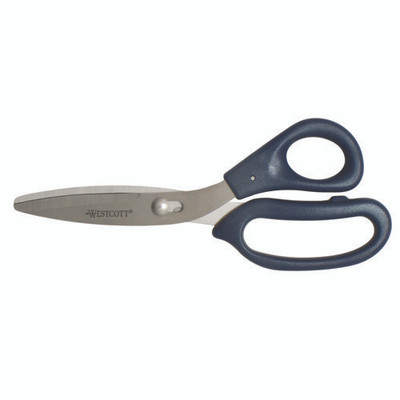 Power Pivot Shears, 8" Long, 3.5" Cut Length, Straight Blue Handle Power Pivot Shears, 8" Long, 3.5" Cut Length, Straight Blue Handle