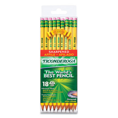 Pre-sharpened Pencil, Hb (#2), Black Lead, Yellow Barrel, 18/pack Pre-sharpened Pencil, Hb (#2), Black Lead, Yellow Barrel, 18/pack