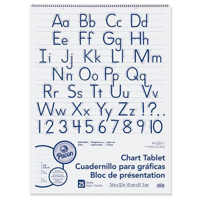 Chart Tablets, Presentation Format (1.5" Rule), 24 X 32, White, 25 Sheets, 12/carton Chart Tablets, Presentation Format (1.5" Rule), 24 X 32, White, 25 Sheets, 12/carton