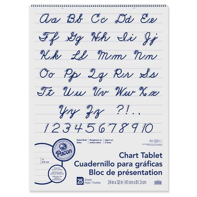 Chart Tablets, Presentation Format (1" Rule), 24 X 32, White, 25 Sheets, 12/carton Chart Tablets, Presentation Format (1" Rule), 24 X 32, White, 25 Sheets, 12/carton