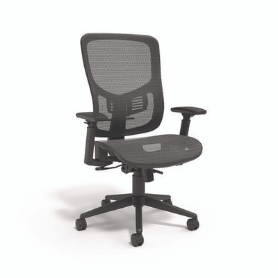 Hollins Ergonomic Mesh Swivel Task Chair, Supports Up To 275 Lb, 18.57 To 22.54 Seat Height, Black Seat/back, Black Base Hollins Ergonomic Mesh Swivel Task Chair, Supports Up To 275 Lb, 18.57 To 22.54 Seat Height, Black Seat/back, Black Base