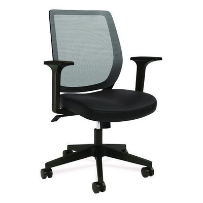 Wessex Ergonomic Fabric Mesh Swivel Task Chair, Supports Up To 275 Lbs, 17.09 To 20.83 Seat Height, Black Seat/back/base