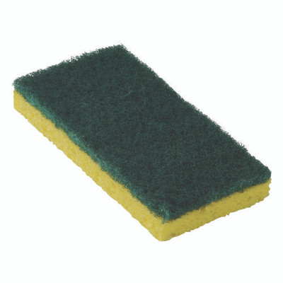 Resort Cut Scrub Sponge, Medium Duty, 6.25 X 3.18, Green/yellow, 40/carton - VISAM7551013 Resort Cut Scrub Sponge, Medium Duty, 6.25 X 3.18, Green/yellow, 40/carton - VISAM7551013