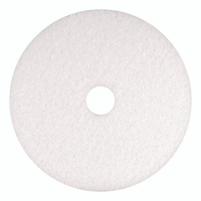 Polishing Pads, 18" Diameter, White, 5/carton - VISAM7401218 Polishing Pads, 18" Diameter, White, 5/carton - VISAM7401218