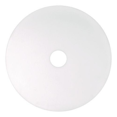 Xtract Melamine Floor Pad, 20" Diameter, White/brown, 5/carton