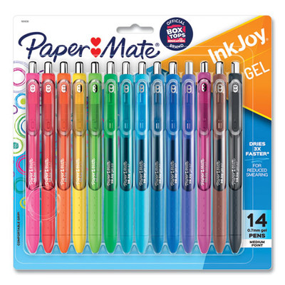 Inkjoy Gel Pen, Retractable, Medium 0.7 Mm, Assorted Ink And Barrel Colors, 14/pack - VISPAP1959302