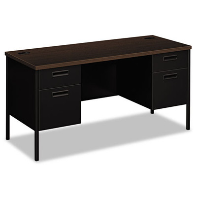 Metro Series Kneespace Credenza, 60w X 24d X 29.5h, Mocha/black Metro Series Kneespace Credenza, 60w X 24d X 29.5h, Mocha/black