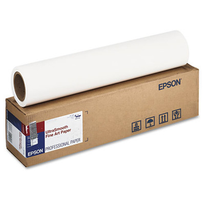 Ultrasmooth Fine Art Paper Rolls, 15 Mil, 24" X 50 Ft, White Ultrasmooth Fine Art Paper Rolls, 15 Mil, 24" X 50 Ft, White