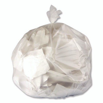 High-density Waste Can Liners, 33 Gal, 11 Mic, 33 X 40, Natural, Roll, 25 Bags/roll, 20 Rolls/carton High-density Waste Can Liners, 33 Gal, 11 Mic, 33 X 40, Natural, Roll, 25 Bags/roll, 20 Rolls/carton