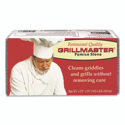 Grillmaster Griddle And Grill Cleaning Brick, 5.75 X 2.75, Gray, 12/carton Grillmaster Griddle And Grill Cleaning Brick, 5.75 X 2.75, Gray, 12/carton