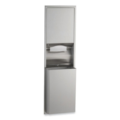 Classicseries Recessed Convertible Paper Towel Dispenser/waste Receptacle, 15.19 X 7.09 X 56, Satin Stainless Steel Classicseries Recessed Convertible Paper Towel Dispenser/waste Receptacle, 15.19 X 7.09 X 56, Satin Stainless Steel