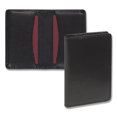 Regal Leather Business Card Wallet, Holds 25 2 X 3.5 Cards, 4.25 X 2.25, Black Regal Leather Business Card Wallet, Holds 25 2 X 3.5 Cards, 4.25 X 2.25, Black