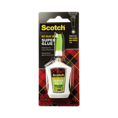 Super Glue No-run Gel With Precision Applicator, 0.14 Oz, Dries Clear Super Glue No-run Gel With Precision Applicator, 0.14 Oz, Dries Clear