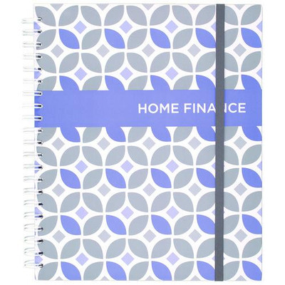 Monthly Home Finance Organizer, 5 Column Format, Black/green/white Cover, 11 X 9 Sheets, 30 Sheets/book