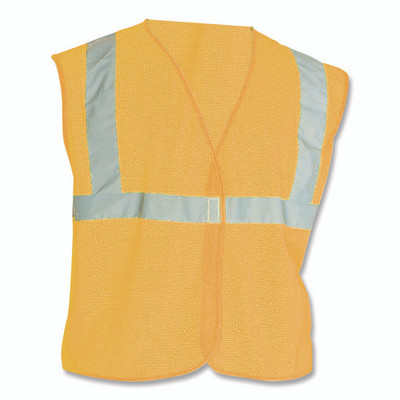 Ansi Class 2 Hook And Loop Safety Vest, Large, Hi-viz Orange Ansi Class 2 Hook And Loop Safety Vest, Large, Hi-viz Orange