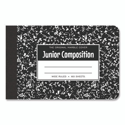 Junior Composition Notebook, Wide/legal Rule, Black Marble Cover, (60) 4.88 X 7.5 Sheets Junior Composition Notebook, Wide/legal Rule, Black Marble Cover, (60) 4.88 X 7.5 Sheets