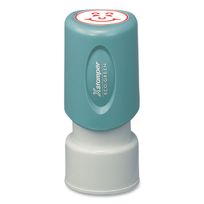 Specialty Stamp, Smiley Face, 0.63 Dia, Red Specialty Stamp, Smiley Face, 0.63 Dia, Red