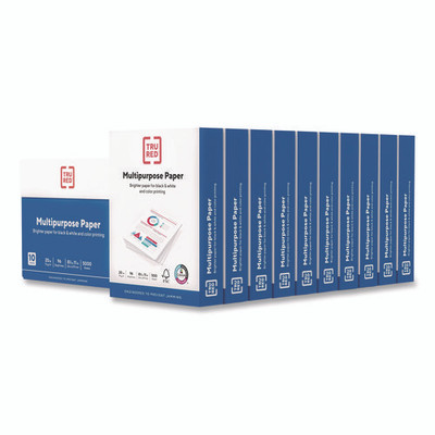 Multipurpose Paper With Colorlok Technology, 96 Bright, 20 Lb Bond Weight, 8.5 X 11, White, 500 Sheets/ream, 10 Reams/carton Multipurpose Paper With Colorlok Technology, 96 Bright, 20 Lb Bond Weight, 8.5 X 11, White, 500 Sheets/ream, 10 Reams/carton