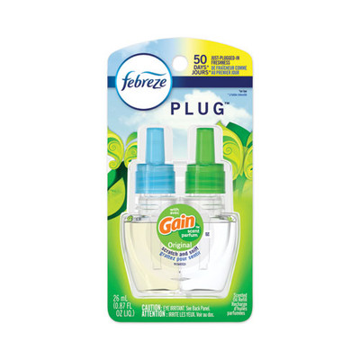 Plug Air Freshener Refills, Gain Original, 0.87 Oz Plug Air Freshener Refills, Gain Original, 0.87 Oz