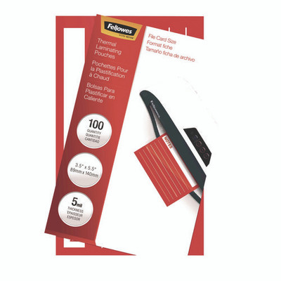 Laminating Pouches, 5 Mil, 5.5" X 3.5", Gloss Clear, 100/pack Laminating Pouches, 5 Mil, 5.5" X 3.5", Gloss Clear, 100/pack