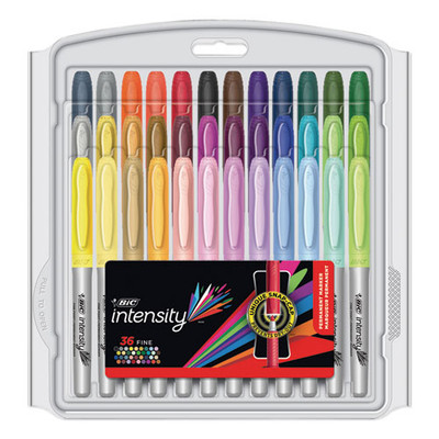 Intensity Fine Tip Permanent Marker Value Pack, Fine Bullet Tip, Assorted Colors, 36/set Intensity Fine Tip Permanent Marker Value Pack, Fine Bullet Tip, Assorted Colors, 36/set