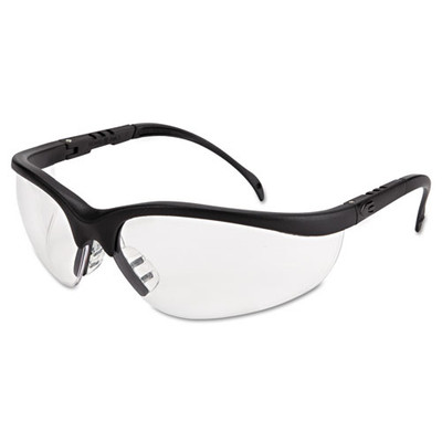 Klondike Safety Glasses, Matte Black Frame, Clear Lens - VISCRWKD110AF