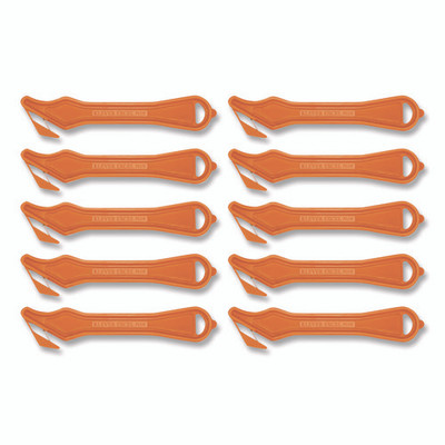 Excel Plus Safety Cutter, 7" Plastic Handle, Orange, 10/box Excel Plus Safety Cutter, 7" Plastic Handle, Orange, 10/box