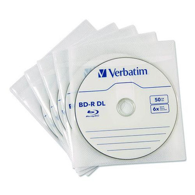 Cd/dvd Sleeves, White, 50/pack