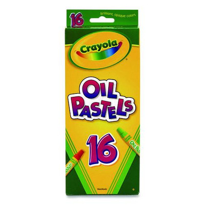 Oil Pastels,16 Assorted Colors, 16/pack