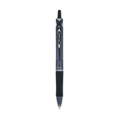 Acroball Colors Advanced Ink Hybrid Gel Pen, Retractable, Medium 1 Mm, Black Ink, Smoke/black Barrel, Dozen Acroball Colors Advanced Ink Hybrid Gel Pen, Retractable, Medium 1 Mm, Black Ink, Smoke/black Barrel, Dozen