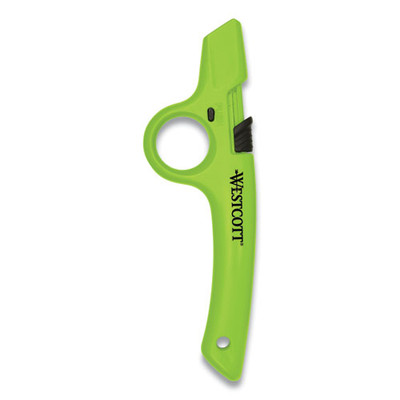 Full Size Retractable Box Cutter, Plastic Handle, Green, 6/box Full Size Retractable Box Cutter, Plastic Handle, Green, 6/box